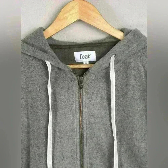 Feat Blanket Blend Full Zip Hoodie Olive Men’s Medium NWT - Picture 2 of 10